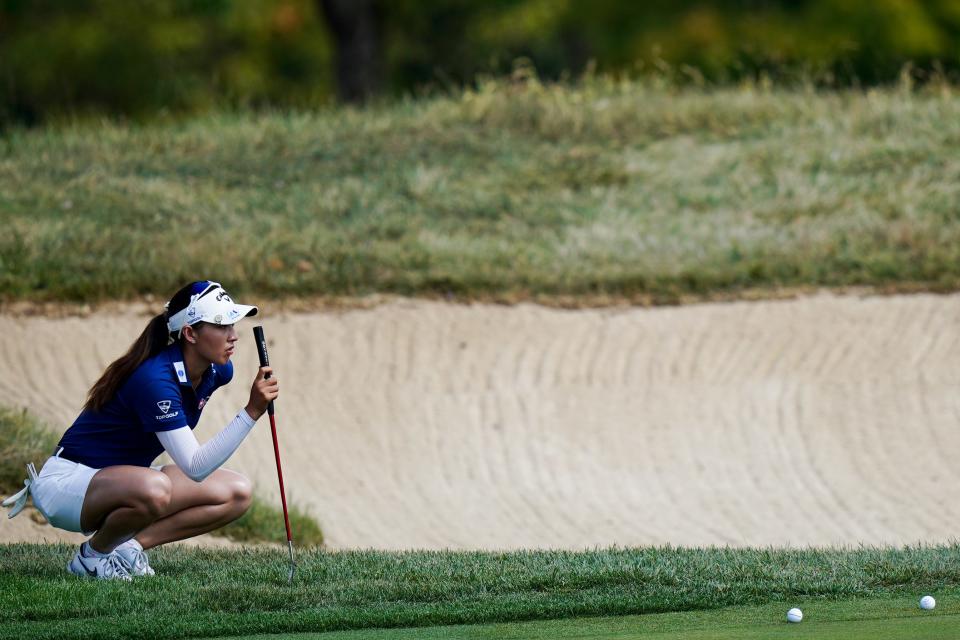 Jeeno Thitikul holds a 2-stroke lead heading into the final round of the Kroger Queen City Championship.