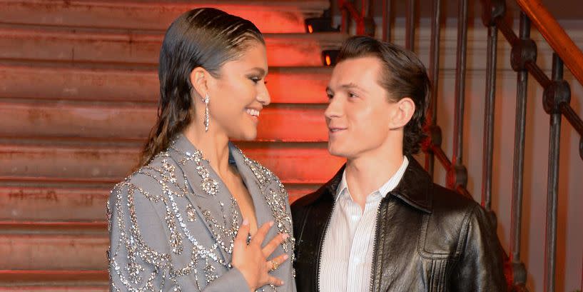 <span class="caption">Zendaya and Tom Holland Wear Each Other's Initials</span><span class="photo-credit">David M. Benett - Getty Images</span>