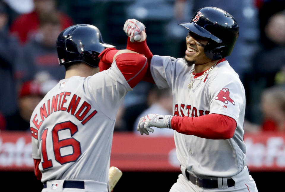 The Boston Red Sox have started the season 16-2 thanks to Mookie Betts and new manager Alex Cora. (AP)