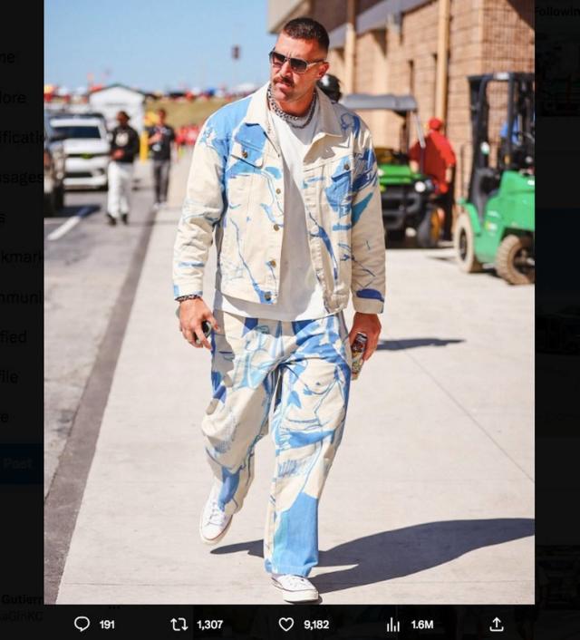 How you get the girl? Travis Kelce's suit could be nod to Taylor