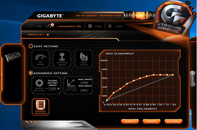 Gigabyte Xtreme Engine utility