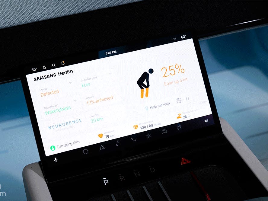 Samsung’s 2021 digital cockpit.