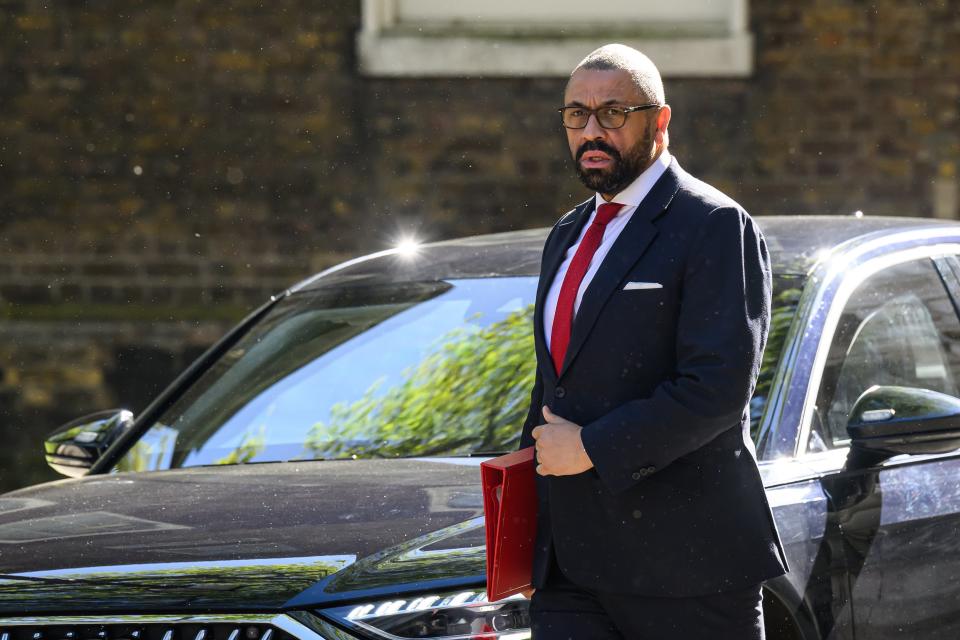 James Cleverly in Downing Street ahead of a Cabinet meeting last month (Getty Images)