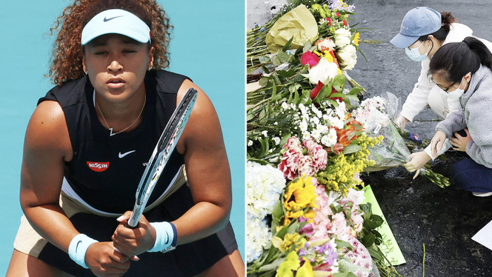 Naomi Osaka, pictured here in action at the Miami Open.