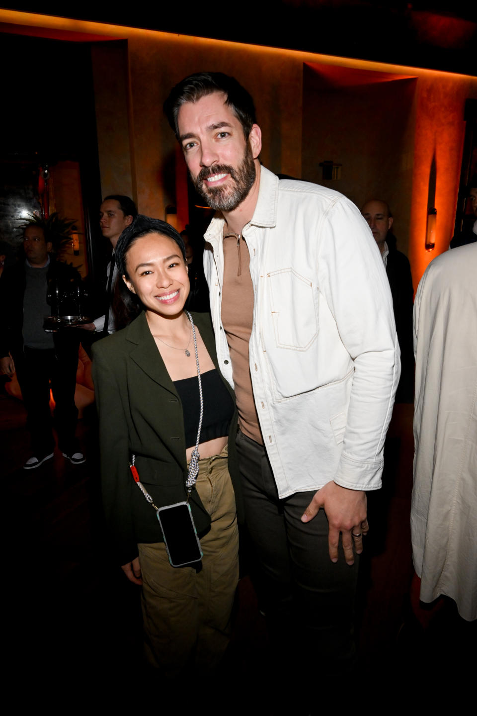 Rebecca Lim and Drew Scott at the premiere of "Beef" party on March 30, 2023 in Los Angeles, California. (Photo by Michael Buckner/Variety via Getty Images)