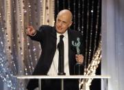 Jeffrey Tambor accepts the award for Outstanding Performance by a Male Actor in a Comedy Series for his role in "Transparent" at the 22nd Screen Actors Guild Awards in Los Angeles, California January 30, 2016. REUTERS/Lucy Nicholson