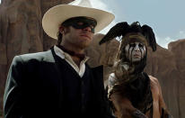 <b>The Lone Ranger</b><br> Saddle up. The gang behind ‘Pirates Of The Caribbean’ are riding out west for the first Depp/Bruckheimer/Verbinski team up since ‘At World’s End’. The ‘The Lone Ranger’ will take the classic 50s TV show and dust it off with the Disney good stuff. Armie Hammer landed the iconic Ranger role, but Johnny Depp’s sidekick Tonto - definitely channeling Jack Sparrow - will get most attention. <br> <b>Release date:</b> 9 August 2013