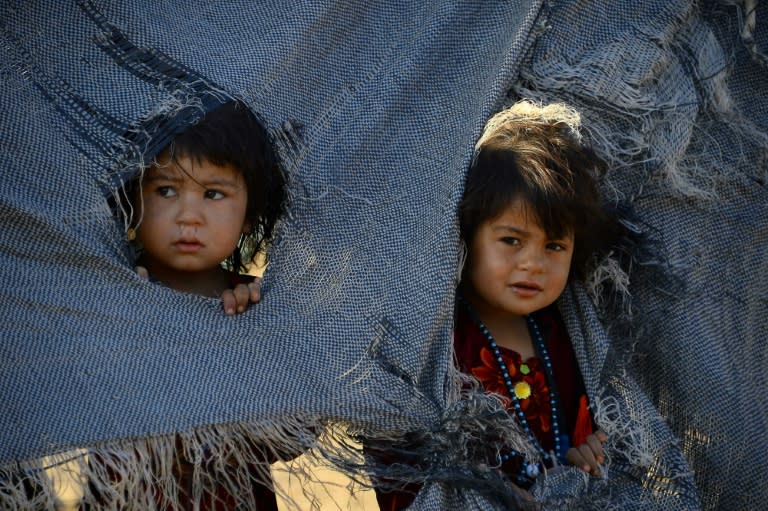 Many Afghans, including children, are living in pitiful, makeshift tents that offer little or no protection against the cold and rain as winter descends