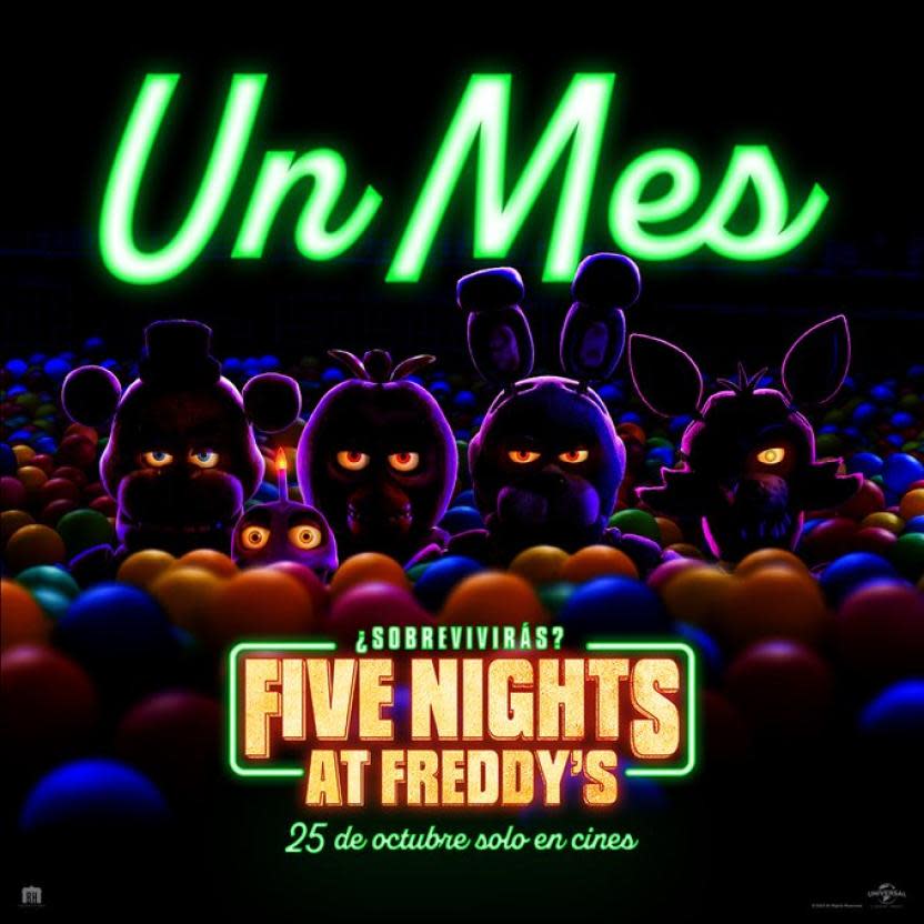 Póster de Five Nights at Freddy's (Crédito: Universal Pictures México)