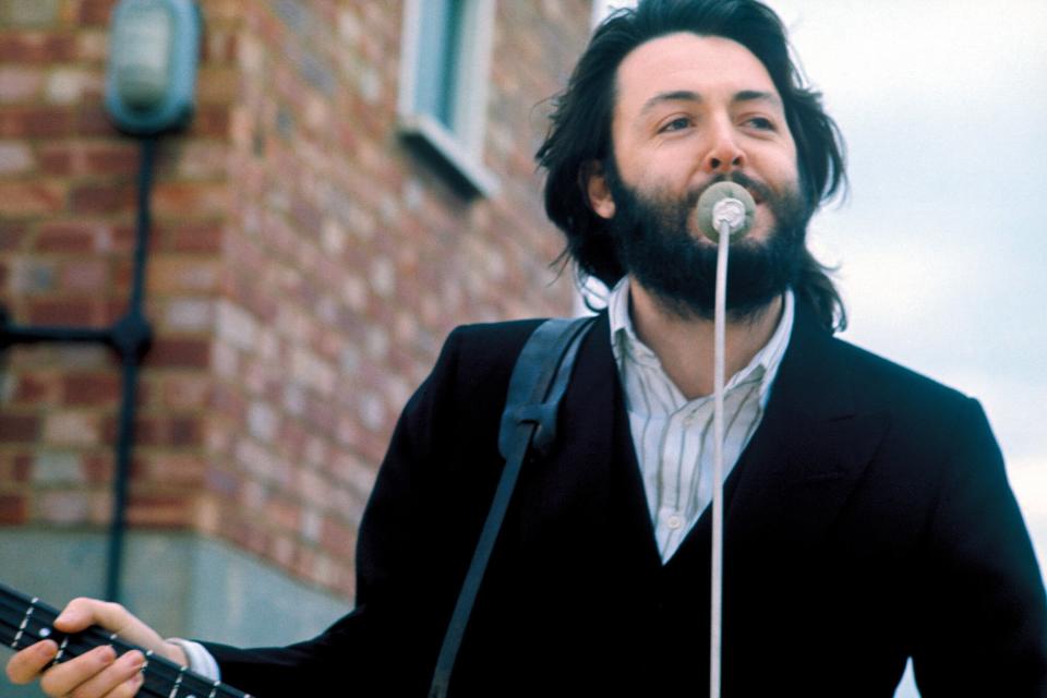 Paul McCartney Apple rooftop Jan 30 1969