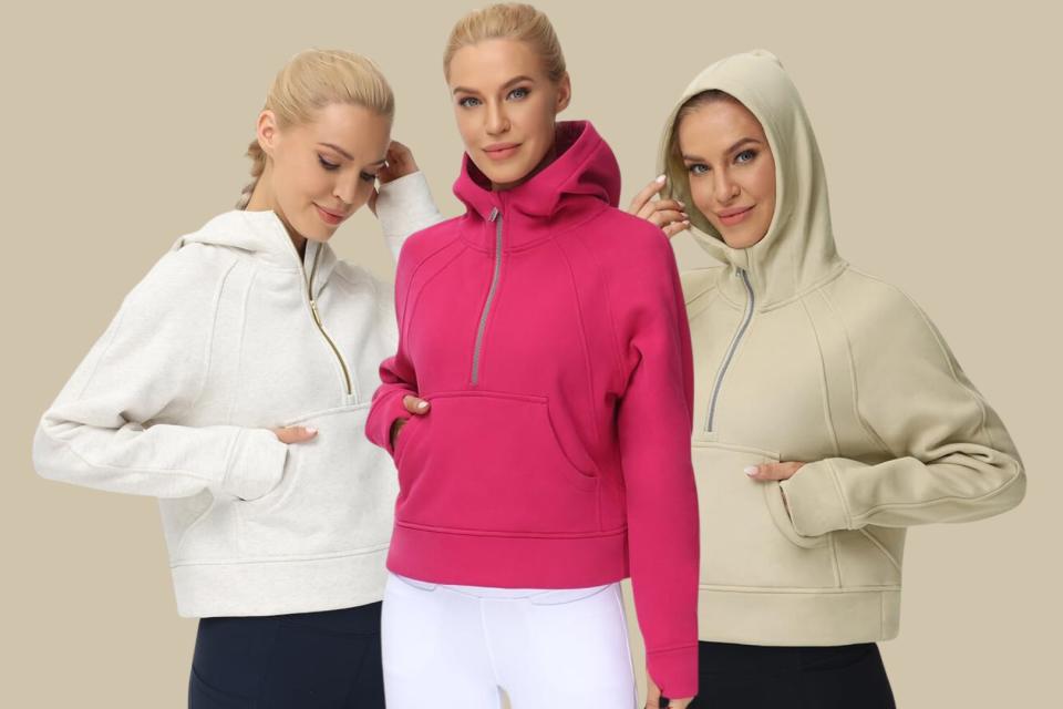 the Amazon half-zip hoodie