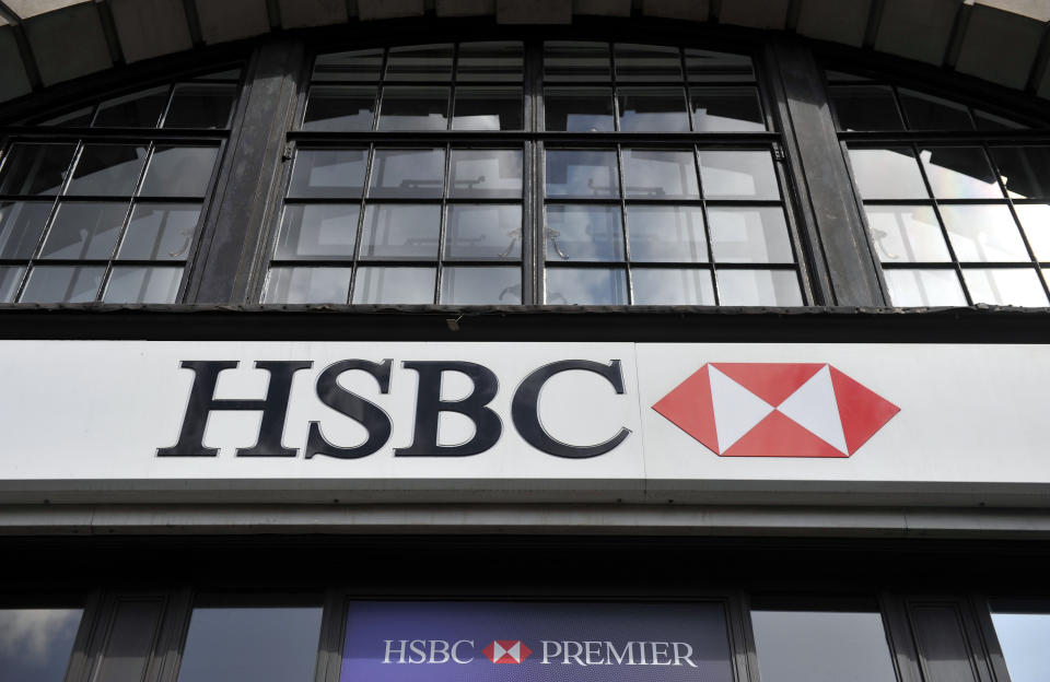 File photo dated 03/08/09 of a HSBC branch in London as the bank seen first-quarter profits tumble by more than a quarter after taking a hit on expected bad debts due to the Ukraine war and soaring inflation. Issue date: Tuesday April 26, 2022.