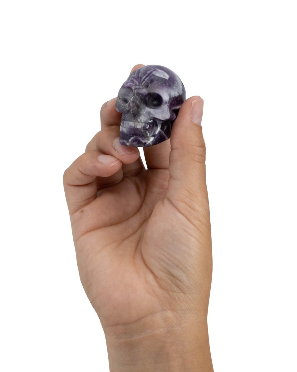 6) Chevron Amethyst Skull