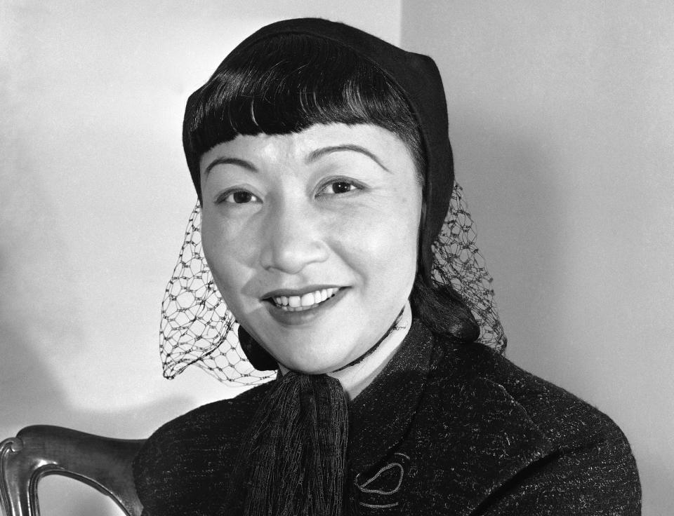 FILE - Chinese American actor Anna May Wong, whose first film appearance was in 1922 was "Chinese Parrot," appears on Jan. 22, 1946. More than 60 years after her death, Wong will be the first Asian American to grace U.S. currency. The U.S. Mint announced it will begin shipping quarters with her likeness later this month. (AP Photo/Carl Nesensohn, File)