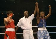 <p>Before holding multiple world titles across five different weight classes, boxer Floyd Mayweather Jr. won a bronze medal in the featherweight division at the 1996 Summer Olympics in Atlanta, Georgia. (Getty) </p>