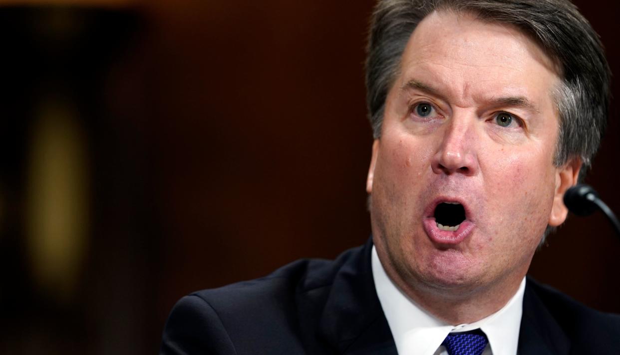 The FBI reached out to 10 people during its dayslong investigation into sexual misconduct allegations against Supreme Court nominee Brett Kavanaugh and interviewed nine of them, according to The New York Times. (Photo: ANDREW HARNIK via Getty Images)