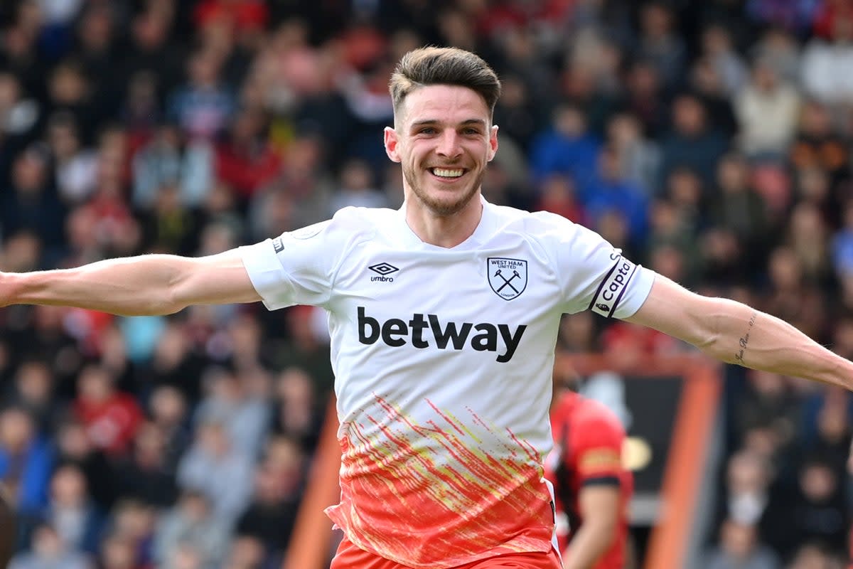 Star of the show: Declan Rice once again shone for West Ham  (Getty Images)