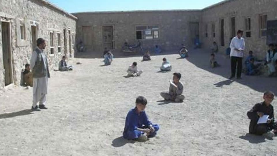 Inside Hayatullah's school.