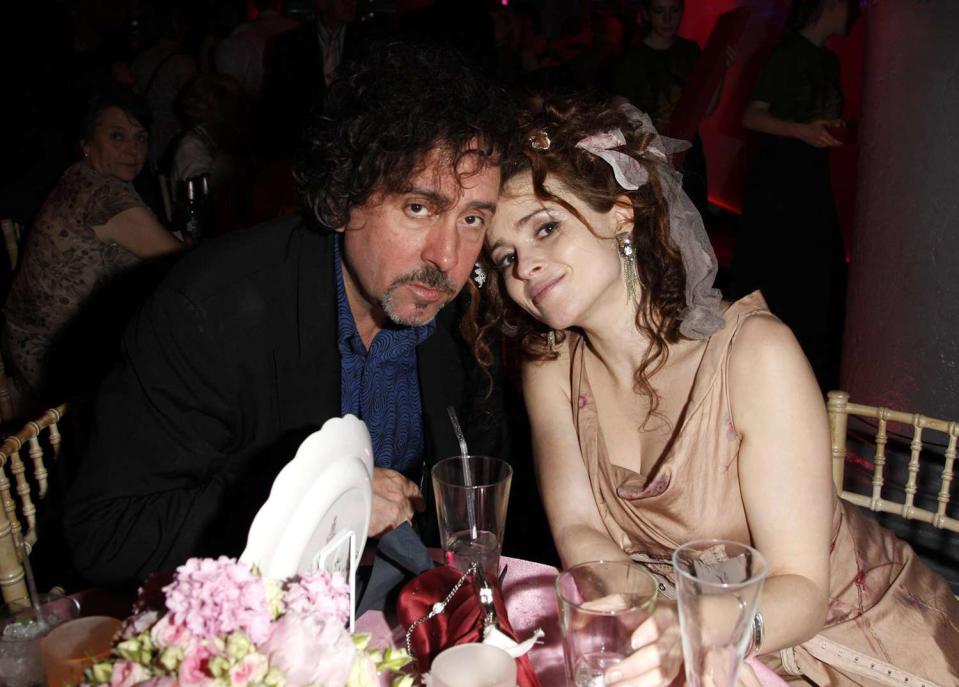 Tim Burton and Helena Bonham Carter attend the after party following the European premiere of "Harry Potter And The Order Of The Phoenix" at the Old Billingsgate Market on July 3, 2007 in London, England