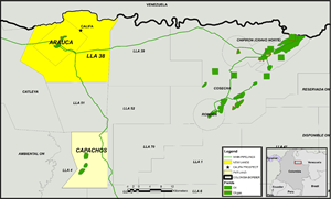 The prolific Arauca province contains significant development and established infrastructure to support growth. Total cumulative production to date from the Arauca province is approximately 1.5 billion barrels. (Source: SierraColEnergy.com)