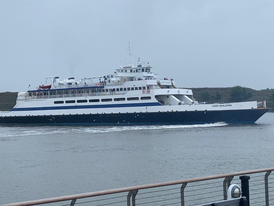 The Cape Henlopen arrives at the Cape May-Lewes Ferry terminal in Cape May in September, 2022.