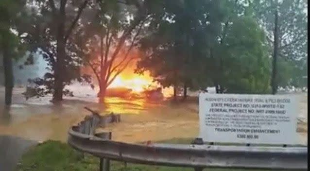 House fills with water, then explodes. Source: AMHQ