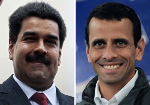 Las elecciones presidenciales del 14 de abril serán irreprochables y transparentes desde el punto de vista técnico pero Venezuela vivirá unos comicios "profundamente antidemocráticos" porque no se respetará la igualdad de condiciones de los candidatos, según Vicente Díaz, rector del Consejo Nacional Electoral (CNE). (AFP | Raúl Arboleda - Leo Ramírez)