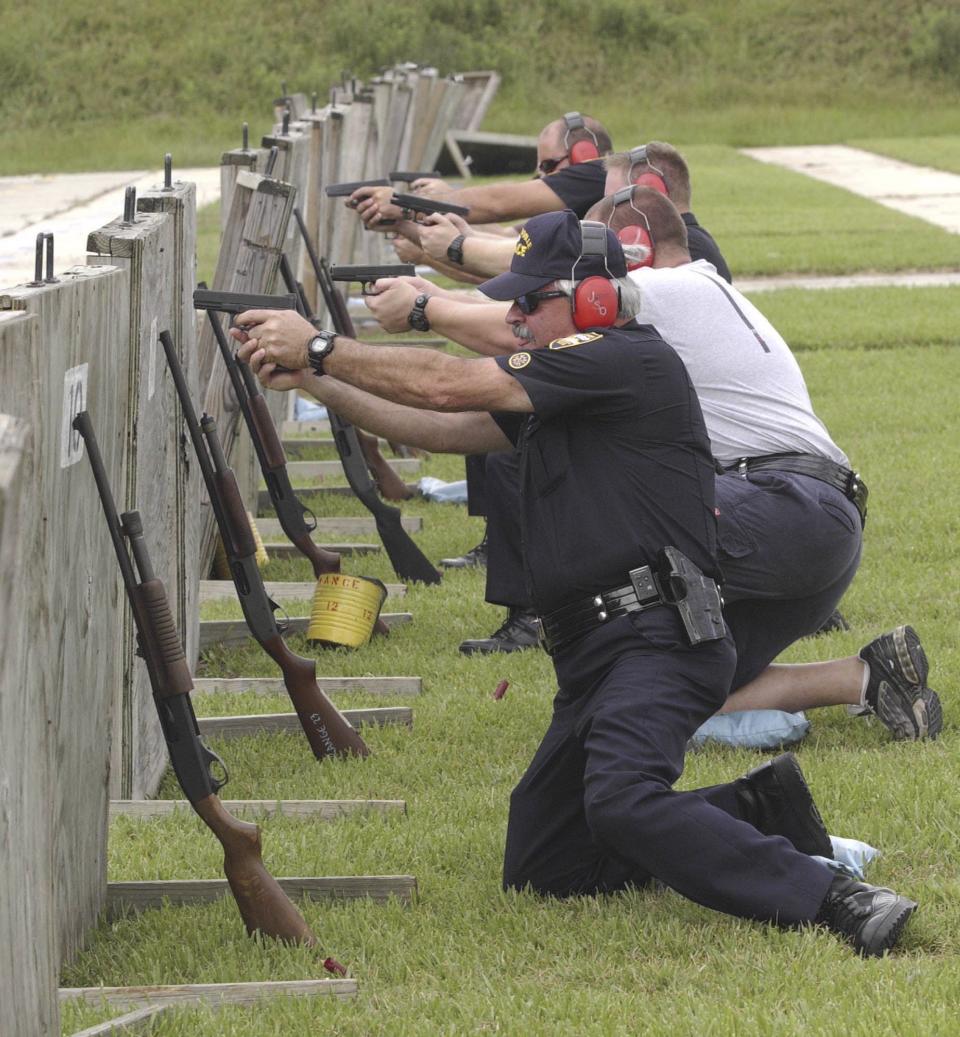 Officers go through qualifications with shotguns and service pistols at the Jacksonville Sheriff's Office gun range in this Times-Union file photo. The Lannie Road compound has been approved for construction of another building.