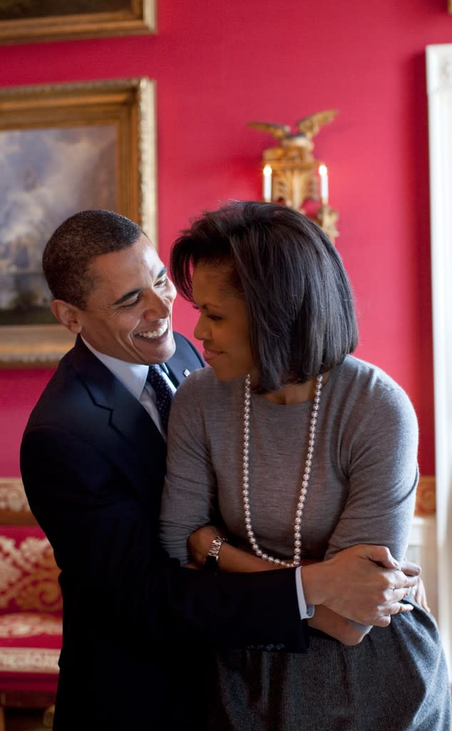 <p>Michelle Obama & Barack Obama</p>