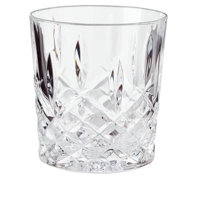 NORLAN Whisky Glass, Set of 2: Old Fashioned Glasses 