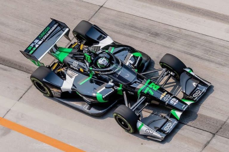 Agustín Canapino está realizando una temporada regular en IndyCar, con resultados similares en las carreras