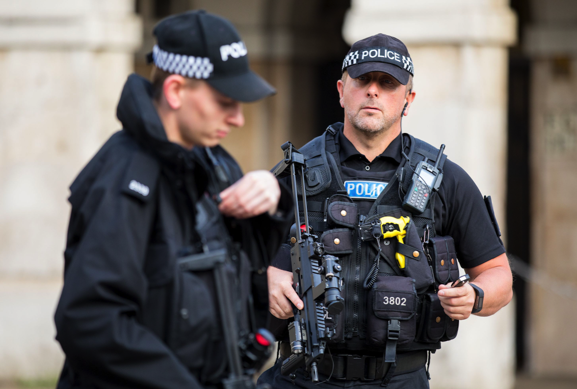 Armed police in the UK are believed to be on the rise