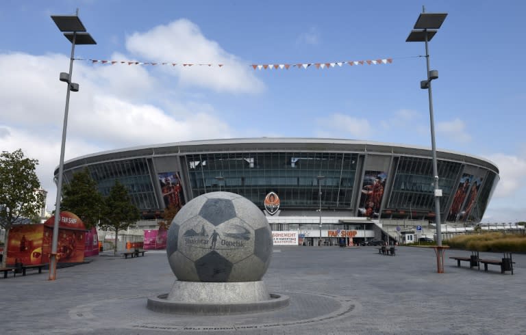 Donbass Arena, the home stadium of Shakhtar Donetsk football club in eastern Ukraine, pictured in 2014