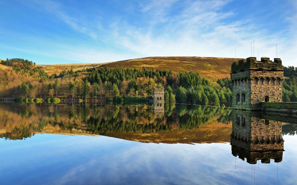 Derwent Dam and Upper Derwent Reservoir, Peak District - Getty