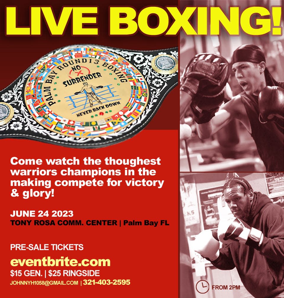 Palm Bay ROUND13 Boxing is hosting its annual boxing event on Saturday June 24, 2023.