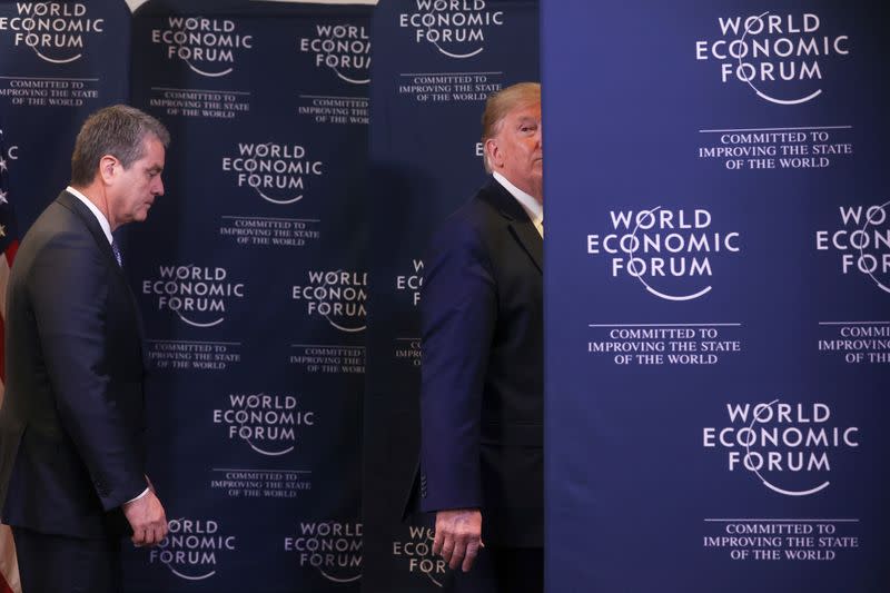 FILE PHOTO: 2020 World Economic Forum in Davos