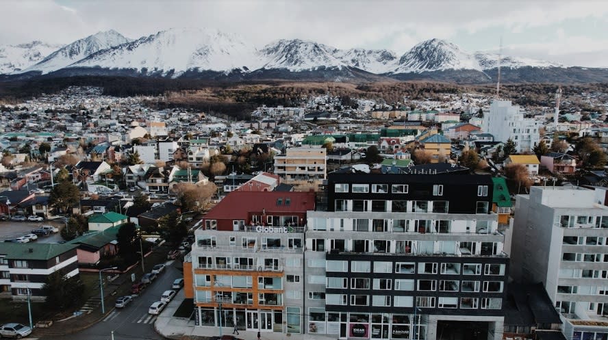 La vista desde las oficinas de Globant en Ushuaia