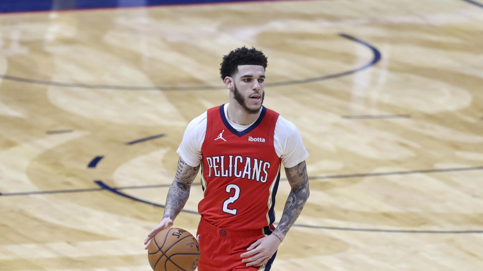 New Orleans Pelicans guard Lonzo Ball