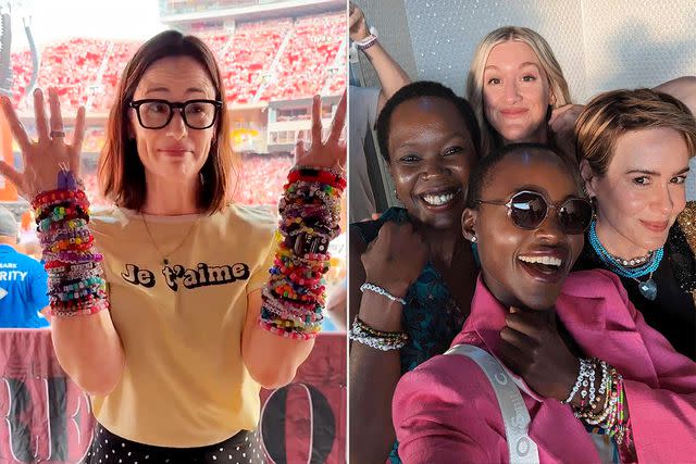 <p>Jennifer Garner/Instagram; Lupita Nyong'o/Instagram</p> Jennifer Garner, left. Lupita Nyong'o and Sarah Paulson and their sisters, right.