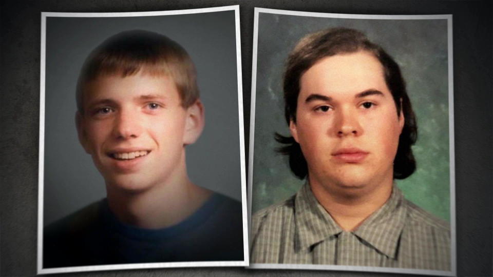 When Josh SanSoucie, right, went for a sleepover at a  Michael Politte's house in 1998 at the age of 15, he had no idea he would land in the middle of a murder investigation. / Credit: Politte family/SanSoucie family