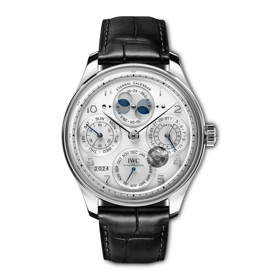 IWC Portugieser Eternal Calendar, new for 2024, accounts for anomalies in leap year cycles.