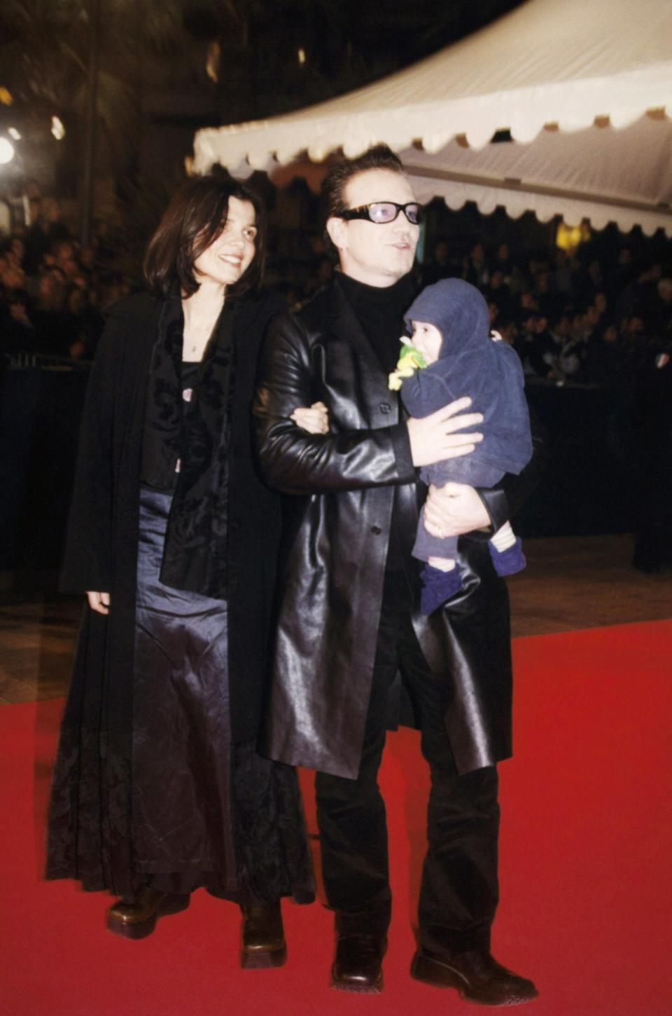 Ali Hewson and Bono with Eli as a baby in 2000 (Gamma-Rapho via Getty Images)