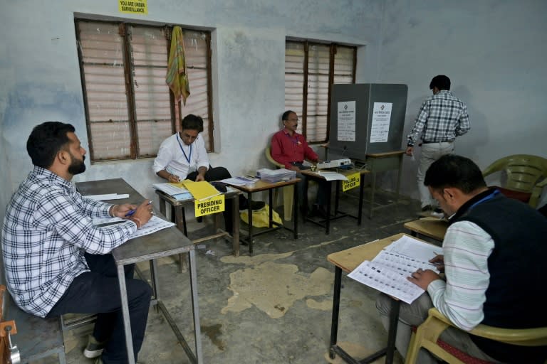 In Indien hat die für sechs Wochen angesetzte Parlamentswahl begonnen, bei der eine Wiederwahl des Hindu-Nationalisten Narendra Modi als nahezu sicher gilt. (TAUSEEF MUSTAFA)