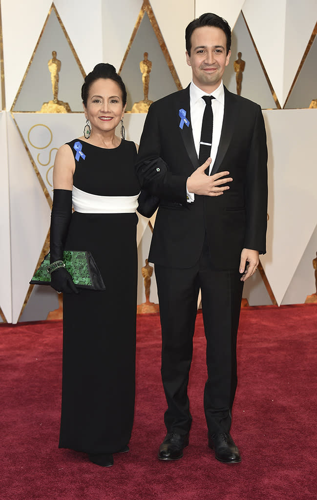 Lin-Manuel Miranda and his mother, Luz