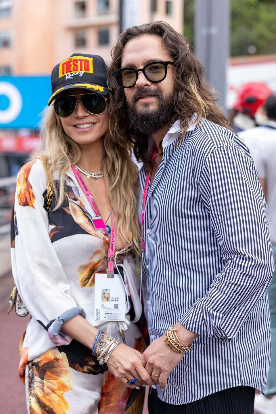 Heidi Klum and Tom Kaulitz during the F1 Grand Prix of Monaco at Circuit de Monaco