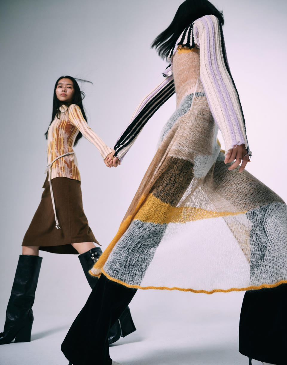 Knitwear brand Nume is one of the featured Chinese designers this issue.