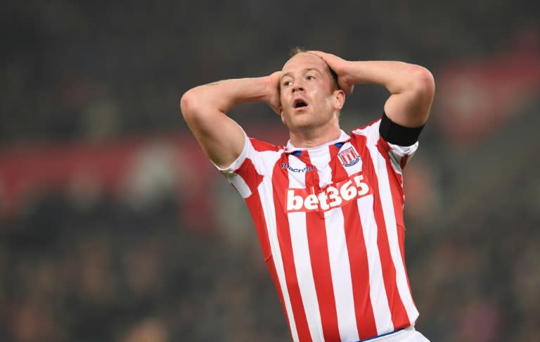 Stoke City's midfielder Charlie Adam, pictured in 2016, produced a candidate for worst corner of all time during his side's 1-0 defeat at Burnley