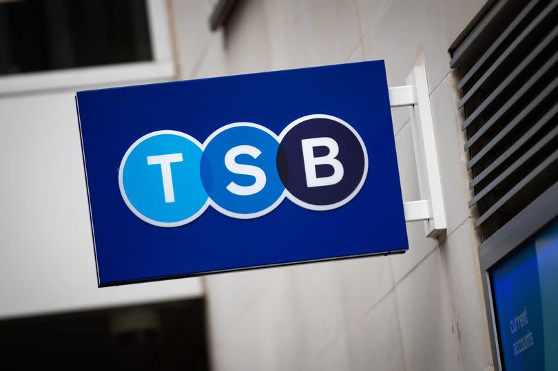 A TSB sign