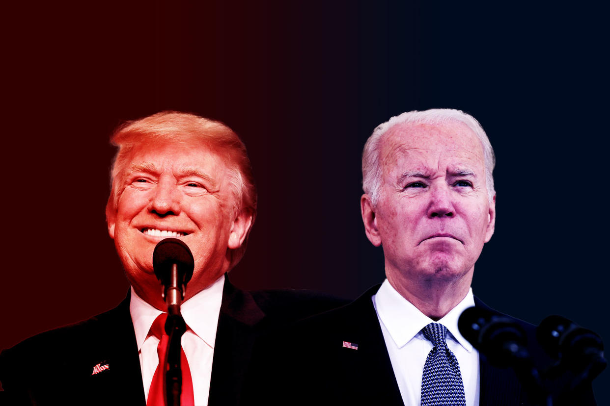 Donald Trump; Joe Biden Photo illustration by Salon/Getty Images