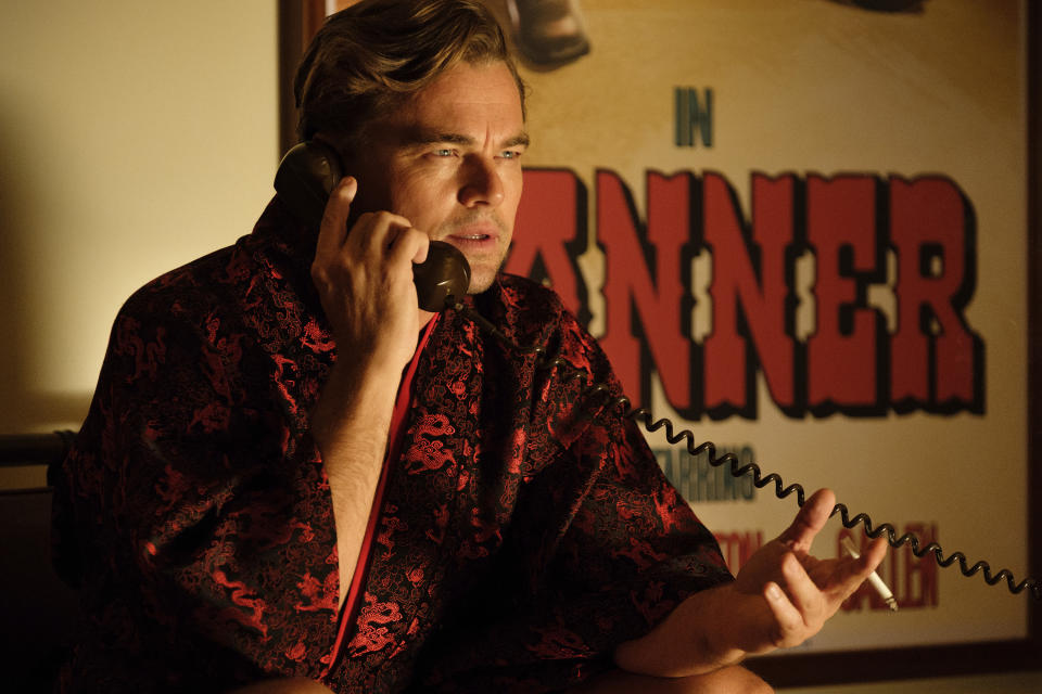 En esta imagen difundida por Sony Pictures, Leonardo DiCaprio en una escena de "Once Upon a Time ... in Hollywood" de Quentin Tarantino. (Andrew Cooper/Sony-Columbia Pictures via AP)